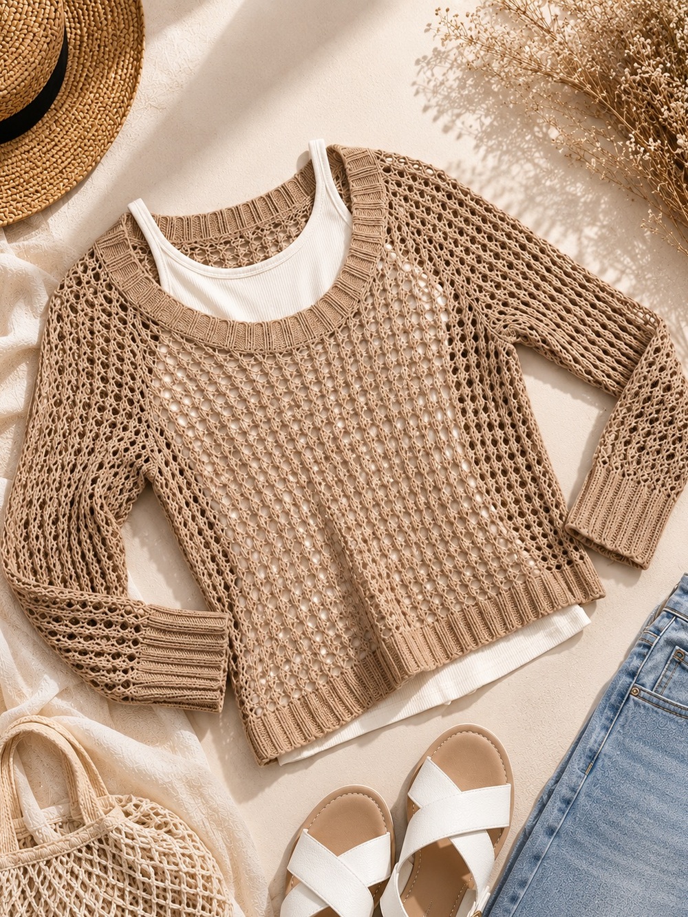 American Rag Open Knit Sweater – Size L